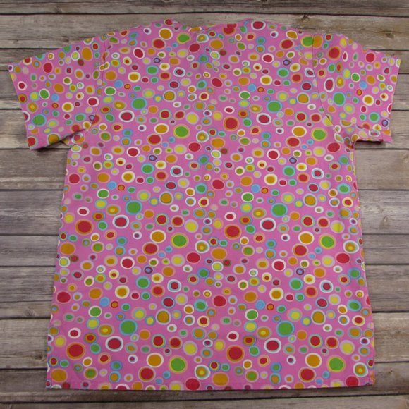 Expo Scrub Top Multi Color Circles XS - Picture 5 of 5